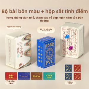 DECHEN | Bộ Bài Chơi Chuyên Dụng Guanduan Đếm Điểm Nhựa PVC Thiết Kế Mỏng Đẹp Mắt