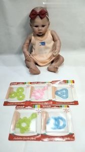 Reliable Teether Silicone Gigitan Bayi Lembut Warna