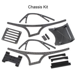 Carbon Fiber LCG Trail Buggy Chassis Kit and Titanium Link Set for 1/10 Capra Portal Axle Super Class RC Rock Crawler Build