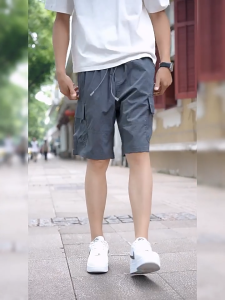 Buy 1 Take 1 Cargo Short For Men With 2 Pockets Summer Breathable Quick-Drying New Ice Silk Shorts Loose Straight Mens Casual Sports Shorts Wear-Resistant 5-Point Pants Shorts For Basketball Running Fitness