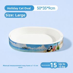 HELLOLEIBOO | Durable No-Debris Cat Scratching Board Bed