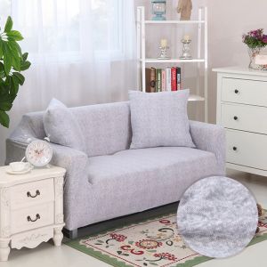 Full Coverage Linen Print Sofa Cover