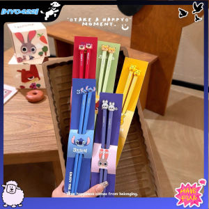 Cute Zootopia Chopsticks High Aesthetic Single Person Package Anti-Slip Couple Chopsticks Anime Cartoon Themed Accessories