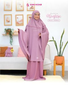 Mukena Dewasa MUKENA BUSHRA by Gimi Hijab Warna Mauve Mulbery