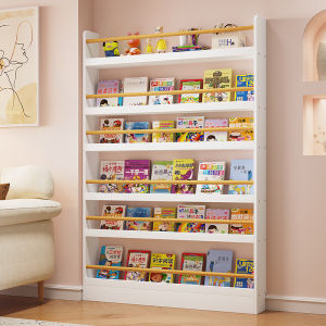 Space-saving Multi-level Wall-mounted Childrens Bookshelf