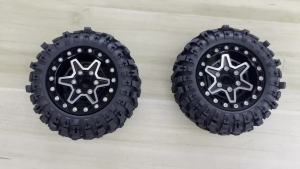Bộ Mâm Và Lốp Beadlock RC 1.9 Dành Cho Xe Tỷ Lệ 1/12 M-J-X H12Y H12Y+ H12P - Vành Bánh Xe Bằng Nhôm Với Lốp Cao Su 90mm (4 Cái)