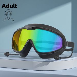 Professional Diving Glasses with High Definition - Silicone Material Safety Goggles for Adult Free-Diving Men Women & Pool Use