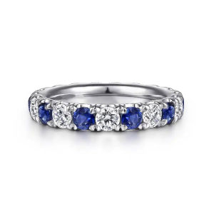 Huitan Blue White Round Cubic Zirconia Finger-ring for Women Silver Color Fashion Thin Accessories Daily Wear Statement Jewelry