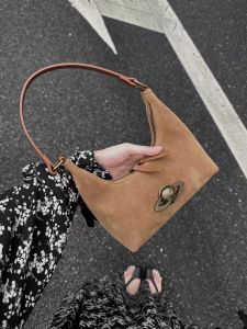 Autumn and Winter Niche Style Planet Underarm Bag Womens 2024 New Arrival Retro Maillard Fashion Commuter Satchel Shoulder Bag