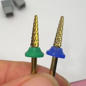 2.35mm Shank Diameter Titanium-Coated Small-Head Solid Tungsten Carbide Grinding Bit