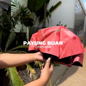 Payung Lipat Otomatis Motif Buah 3D Korean Style Anti UV Protection