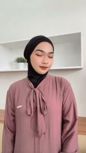 Kerudung Pasmina Instan / Jersey Menutup Leher / Pasmina Oval Hafsha Klewer