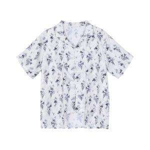 White Short Sleeve Shirt Childrens Clothing Boys Girls Traditional Chinese Style Summer Fashionable Dimple Kids Polyester Blend