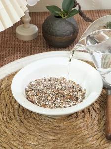 JINGLIPEI | High Fiber Low Fat Sugar Free Black Oatmeal Instant