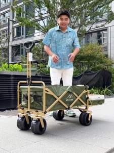 Camping Trolley Cart Camping Cart Trolley Wagon Trolley Outdoor Camping Trolley Outdoor Folding Picnic Childrens Reclining Camp Car 露营车