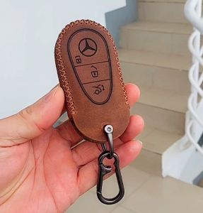 Bao da chìa khoá Mec C-Class E-Class S-Class W223 (mẩu mới 2022) bao da chìa khoá Mercedes handmade da thật