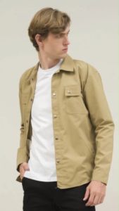 Jeket Semi Parka Pria Kancing Hitam Jacket Trucker Pria Wanita Canvas size M L XL dan XXL