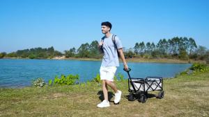 Quạt Năng Lượng Mặt Trời Di Động Tích Hợp Đèn LED Với 4 Tốc Độ Có Chức Năng Sạc Dự Phòng Khẩn Cấp Dùng Cho Nhà Cửa Ngoài Trời Câu Cá Khi Mất Điện Quạt Cầm Tay