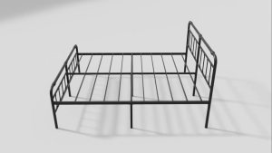 Original Queen Size Double Iron Bed Frame Nordic Style Iron Bed Wall Tube Thickened High Load-Bearing Iron Bed Frame