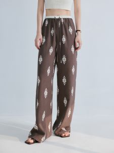 Vintage Vacation Tencel Linen Loose Wide Leg Trousers