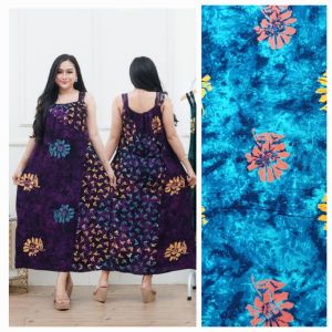 Daster longdres tanpa lengan yukensi CAP KAIN RAYON TEBAL BERKUALITAS