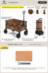 CAMEL | Child-Friendly Camping Trolley Foldable Travel Car