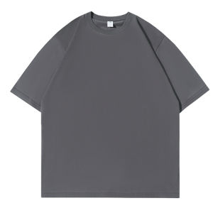 Heavyweight Pure Cotton Three-Needle Short-Sleeve T-Shirt Mens Summer Trendy Brand Solid Color Cleanfit Loose Large Size Half Sleeve Body Tee