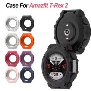 Watch Case For Huami Amazfit T-Rex 2 Soft and Light Silicone Cover Anti Scratch Protective Shell Watch Decoration