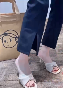 Womens Summer Fashion Korean Elegant High Heels Sandals
