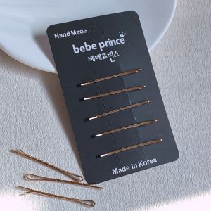 Korean Style Noble Gold Color One-Row Hair Clips Wide And Tight Alloy Wave Hair Fringe Edge Metal Clip Fashionable Hair Accessories