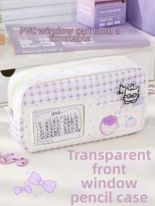 TONGHUI | Original Polka Dot Cat Large Capacity High Aesthetic Pencil Case