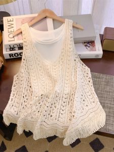 K-style Cut Out Knitting Camisole: A New Design Sensation for Women's Summer Outerwear