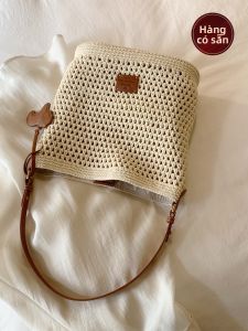 Chio’2nd | Túi Xách Dạng Thùng Dệt Phong Cách Biển