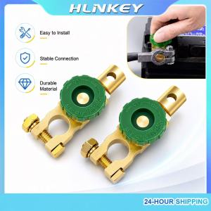 Universal Car Ba-ttery Switch Battery Terminal Link Switch Car Battery Power-off Switch Quick Cut-off Disconnect Protector RV HLINKEY
