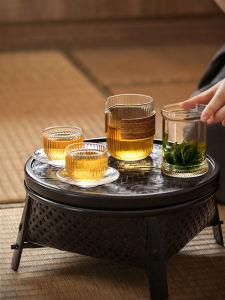 Joto Glass Portable Travel & Outdoor Kung Fu Tea Set Creative Male Cup Japanese Style One Pot Two Fast Customers Package Set