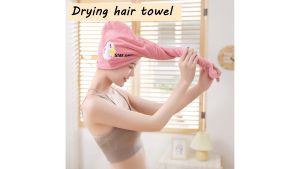 💖SG Seller 💖Shower Cap Coral fleece Hair Quick Drying hair Towel Bath Wrap Cap Hat Turban Dry Shower Cap 干发帽