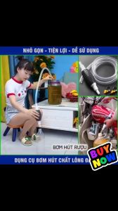 Dụng cụ bơm hút xăng dầu các loại chất lỏng đa năng - ống bơm hút chất lỏng đa năng bóm tay tiện lợi