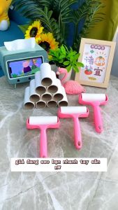 Cây lăn bụi quần áo MUA 1 TẶNG 10 lõi băng dính lăn hút bụi chăn ga gối giường ngủ tiện ích BeeBoy