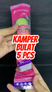 5 PCS Kamper Kapur Barus Bola Penghilang Bau Pengharum Ruangan Toilet Color Camphor Balls Anti Bau