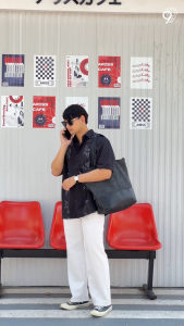 DOUBLE NINE : DOUBLE TOTE กระเป๋าโท้ทสองเลเยอร์