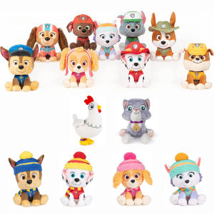 High quality 2024 Paw Patrol Chase Everest Cat Chicken Kawaii Plush Toys Anime Stuffed Doll Kids Birthday Gift Children Gift