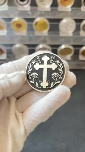 All Things Are Possible Cross Souvenir Coin Silver Plated Servant of Gods Christ Steward Christian Collection Coin