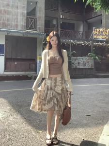 Summer Irregular Midi Pencil Lace Skirt