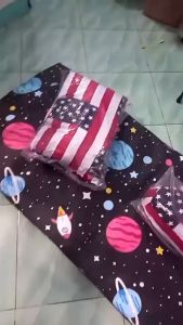 (GRATIS Bantal Guling) Kasur lipat Busa Foam Super Matras Resleting Uk 170x90x5 cm Sare