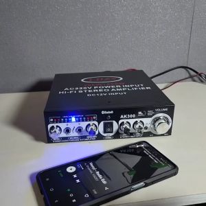 PENGIRIMAN CEPAT WXF Audio Bluetooth Amplifier KTV Karaoke AK300 / amplifier bluetooth power karaoke rumahan super bass lengkap / ampli karaoke lengkap murah bluetooth full bass rumah rumahan