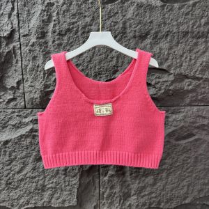 Áo Len Dệt Kim Ngắn Cổ Vuông Dongda Gate Đầu Thu Mới Cho Nữ Áo Vest Hở Lưng Áo Vest Nữ Áo Vest Dệt Kim Áo Vest Ngắn