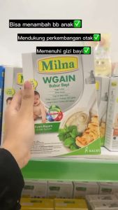 MILNA Wgain Penambah Berat Badan Bubur Tim Bayi Cereal 120 gr Makanan mpasi Baby 6 8 9 bulan ke atas Rasa Sup Ayam Wortel Dan Salmon Bubur Bayi Berbasis Daging Dan Sayuran - Lazada