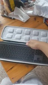 ส่งจากกรุงเทพ！พร้อมส่ง  เคสคีย์บอร์ดไร้สาย กระเป๋าเคสแข็ง สีดำ สีเทา45.5*15.5*3CM case keyboard