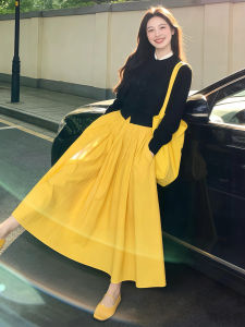 LIRUSHAN | Elegant Fall Midi Dress Slim Fitting