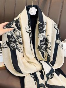 Khăn Choàng Lụa Dài Mùa Xuân Thu Mới Bằng Vải Lanh Cotton Đa Năng Chống Nắng Khăn Choàng Đa Năng Thời Trang Phong Cách Thường Ngày